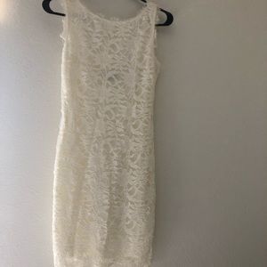 White lace dress